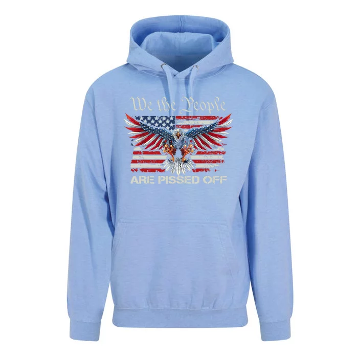 We The People Are Pissed Off Eagle USA Flag Patriotic Unisex Surf Hoodie