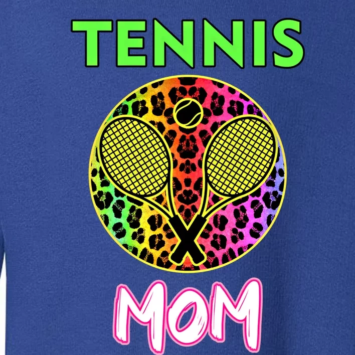 Wo Tennis Player Mother Leopard Tennis Mom Cute Gift Toddler Sweatshirt