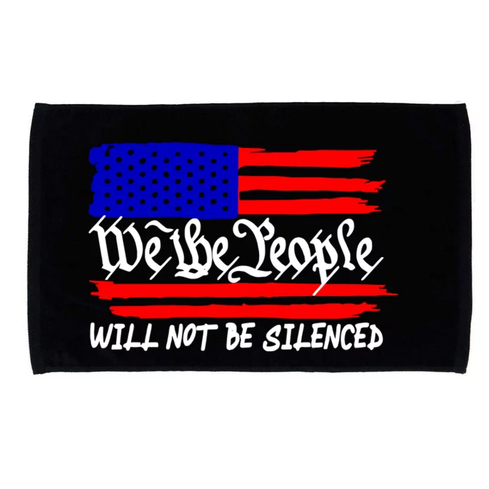 We The People Will Not Be Silenced Trump 2024 Microfiber Hand Towel