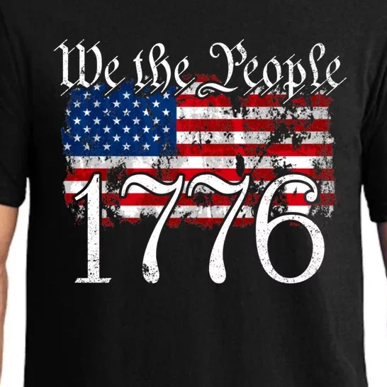 We The People 1776 U S Constitution Freedom American Flag Great Gift Pajama Set