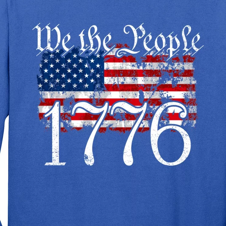 We The People 1776 U S Constitution Freedom American Flag Great Gift Long Sleeve Shirt