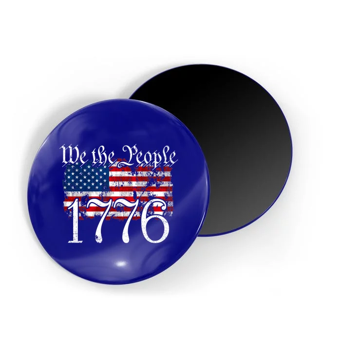 We The People 1776 U S Constitution Freedom American Flag Great Gift Magnet