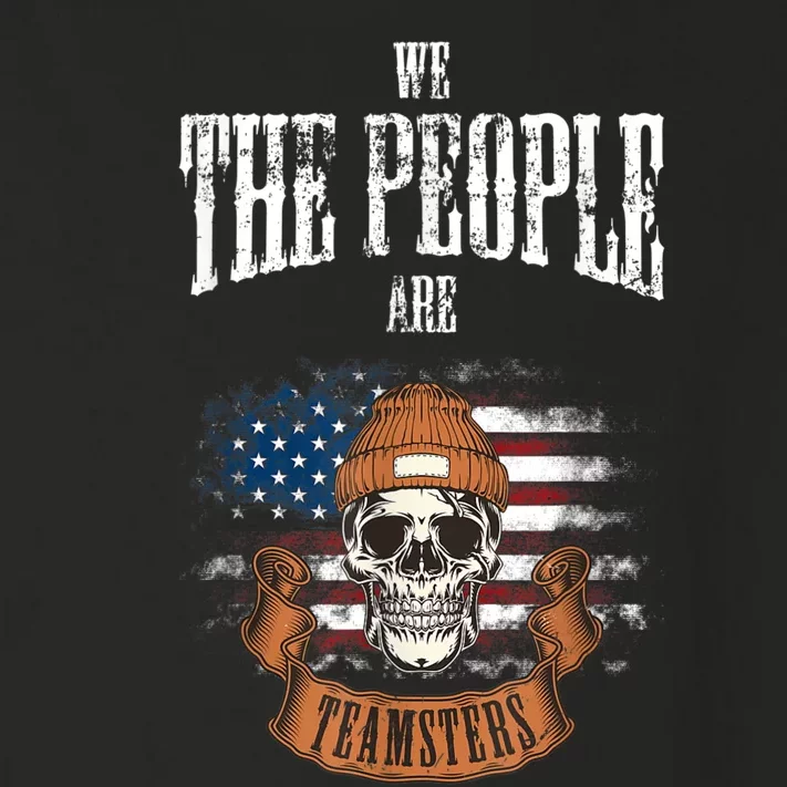 We The People Are Teamsters Union Laborer USA Flag Toddler Long Sleeve Shirt