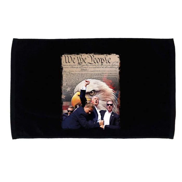 We The People Stand With Donald Trump Microfiber Hand Towel