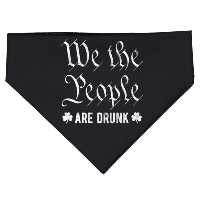 We The People Are Drunk St Patricks Day USA-Made Doggie Bandana