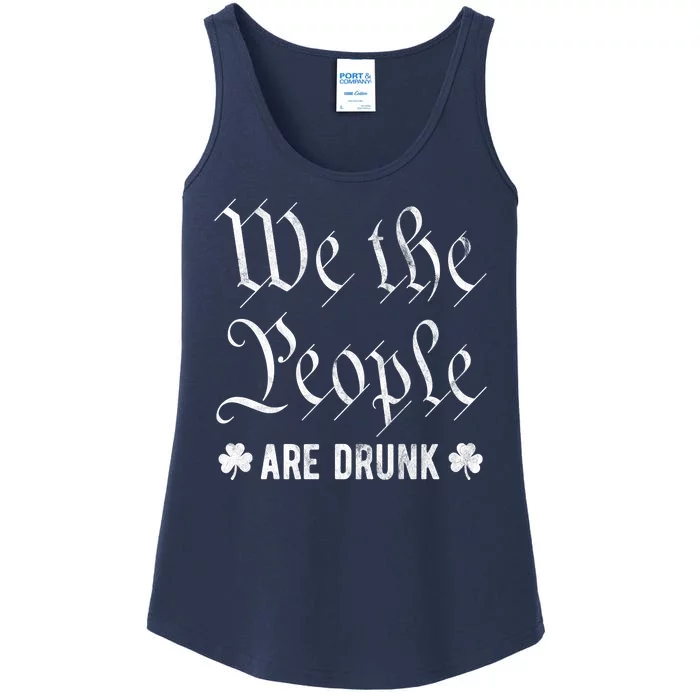 We The People Are Drunk St Patricks Day Ladies Essential Tank