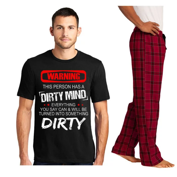 Warning This Person Has A Dirty Mind Pajama Set