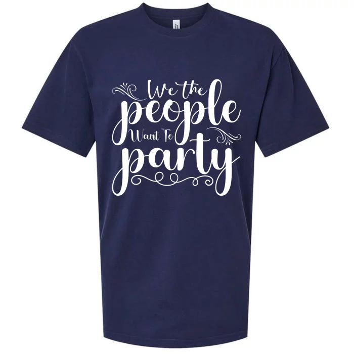 We The People Party Sueded Cloud Jersey T-Shirt