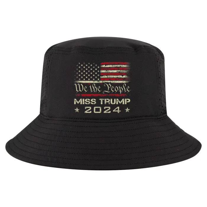 We The People Miss Trump 2024 Political Re Elect Patriotic Cool Comfort Performance Bucket Hat