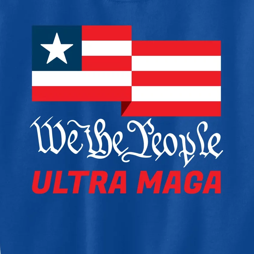 We The People Ultra MAGA Trump 2024 Anti Biden Kids Sweatshirt