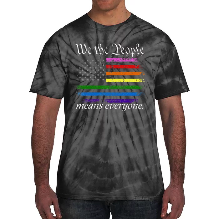 We The People Means Everyone Usa Lgbt Equality Tie-Dye T-Shirt