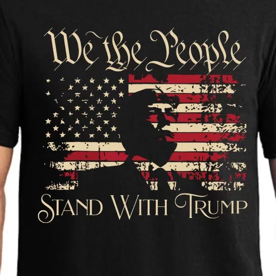 We The People Stand With Trump Support Trump Election 2024 Pajama Set