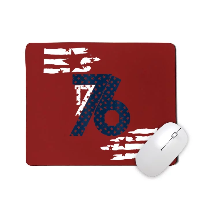 We The People 1776 American Flag Front & Back Mousepad