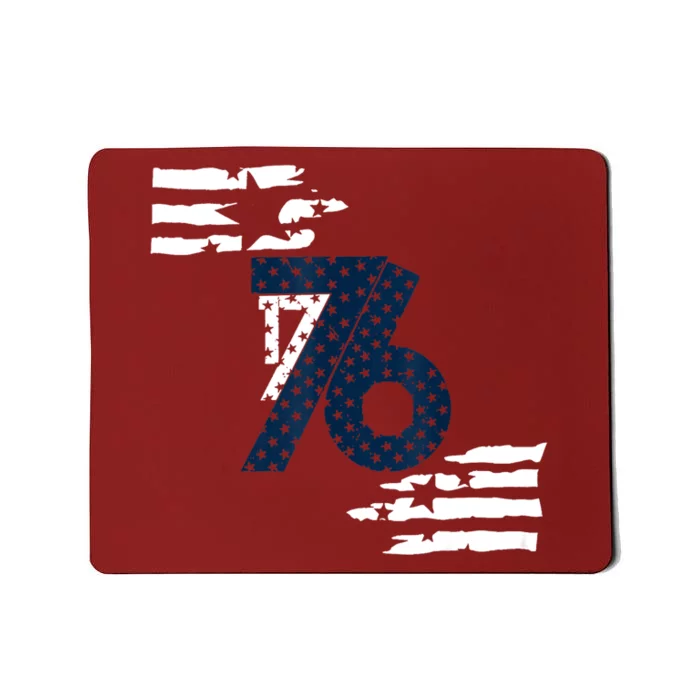 We The People 1776 American Flag Front & Back Mousepad