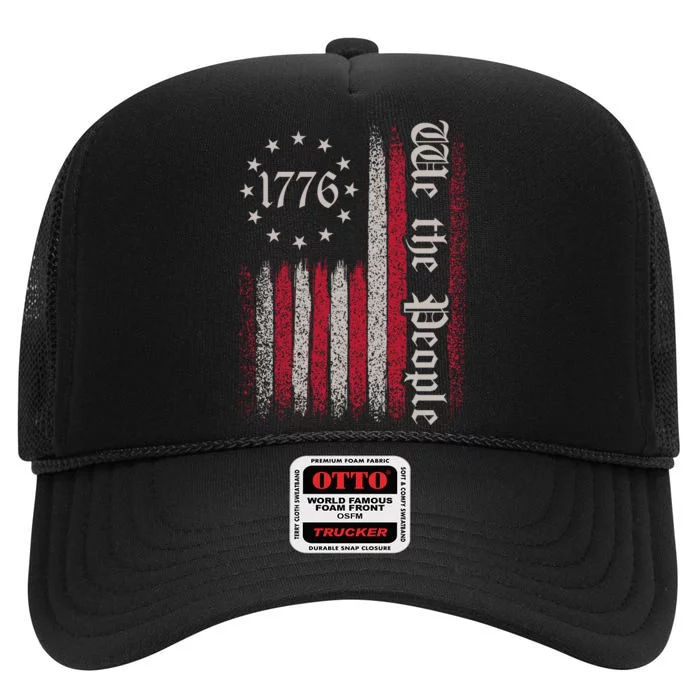 We The People 1776 Spark High Crown Mesh Trucker Hat