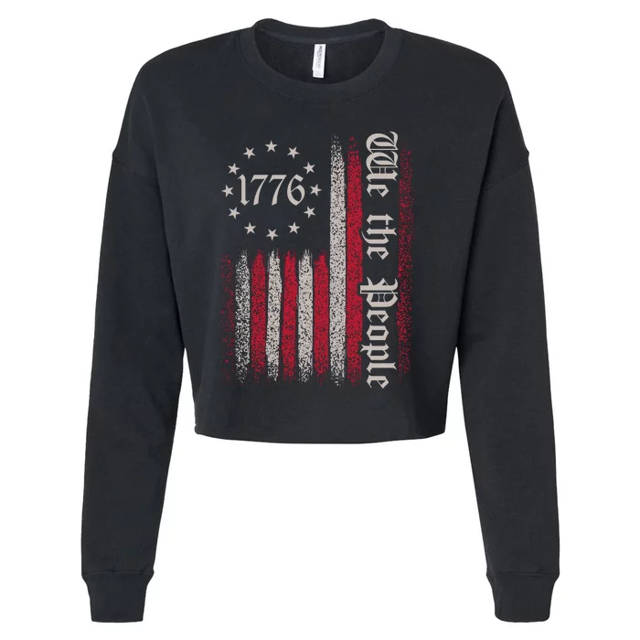 We The People 1776 Spark Cropped Pullover Crew