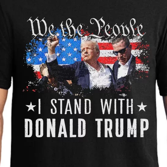 We The People Stand With Trump 2024 Pride Pajama Set