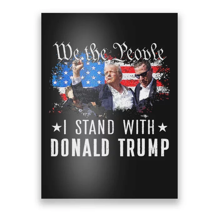 We The People Stand With Trump 2024 Pride Poster