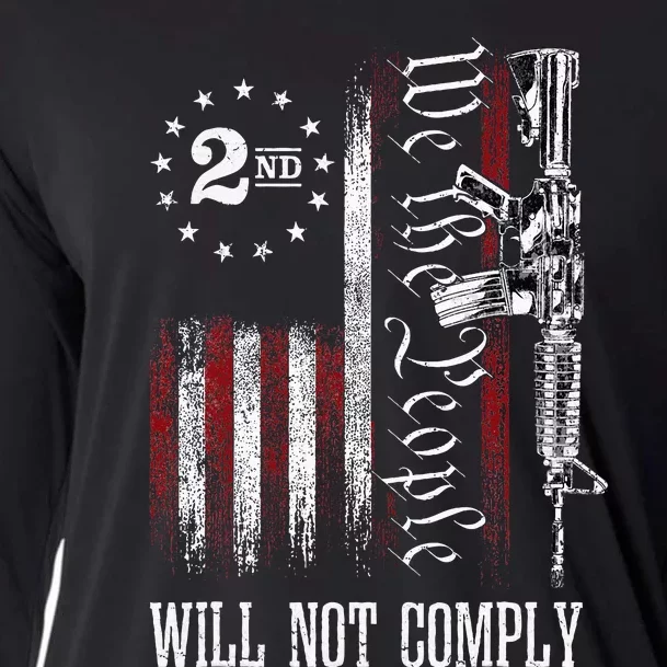 We The People Will Not Comply Ar15 Progun Rights 2a Cooling Performance Long Sleeve Crew