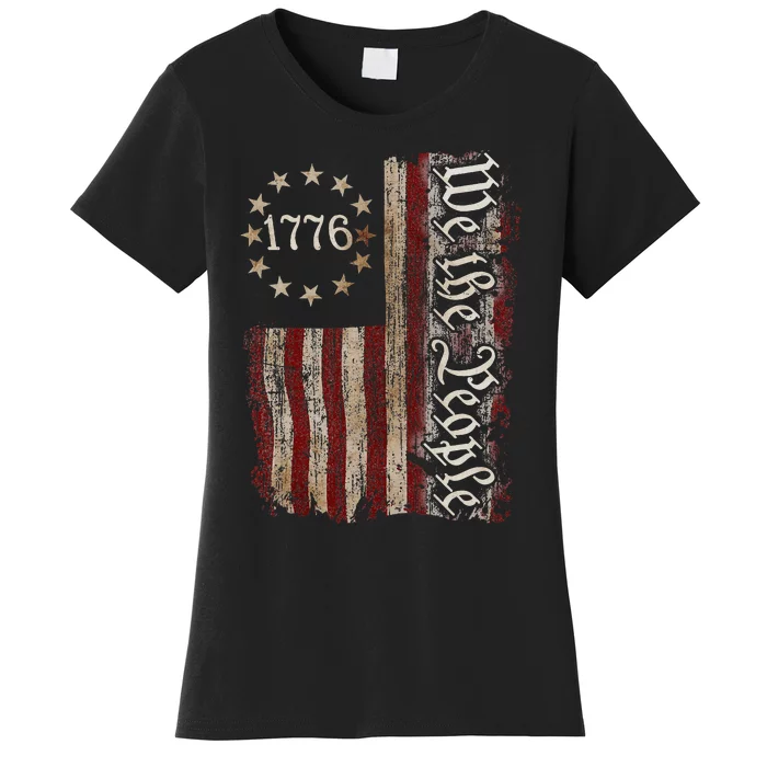 We The People American History 1776 Independence Day Vintage Women's T-Shirt