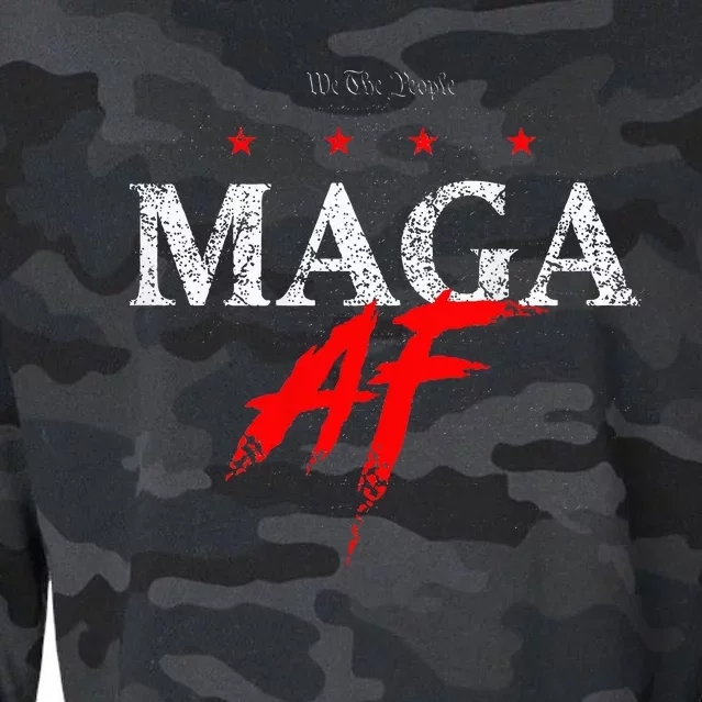 We The People Maga Af Cropped Pullover Crew