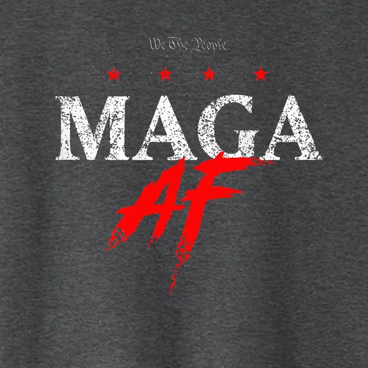 We The People Maga Af Women's Crop Top Tee