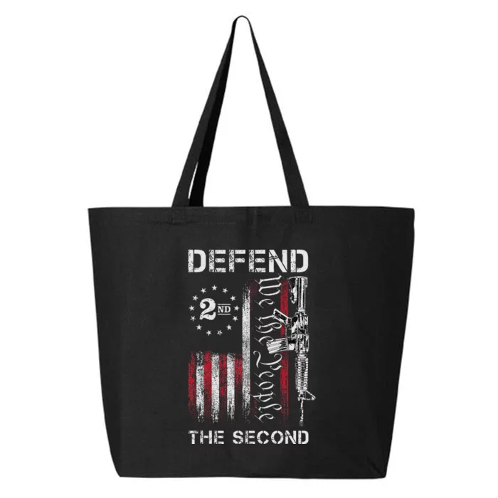 We The People Defend The Second Pro 2nd Amendment Rights 25L Jumbo Tote