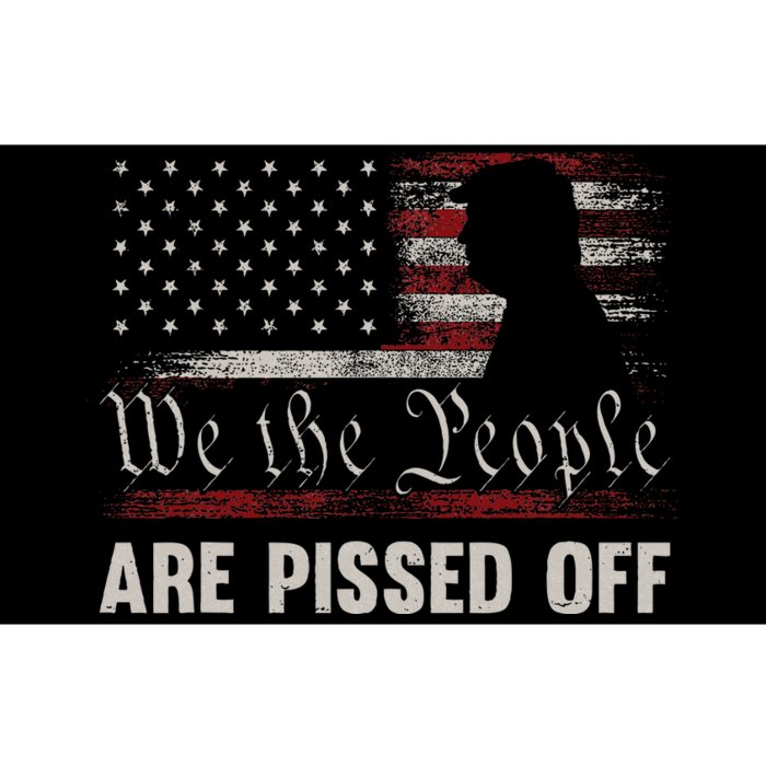 We The People Are Pissed Off Vintage Us America Flag Trump Bumper Sticker