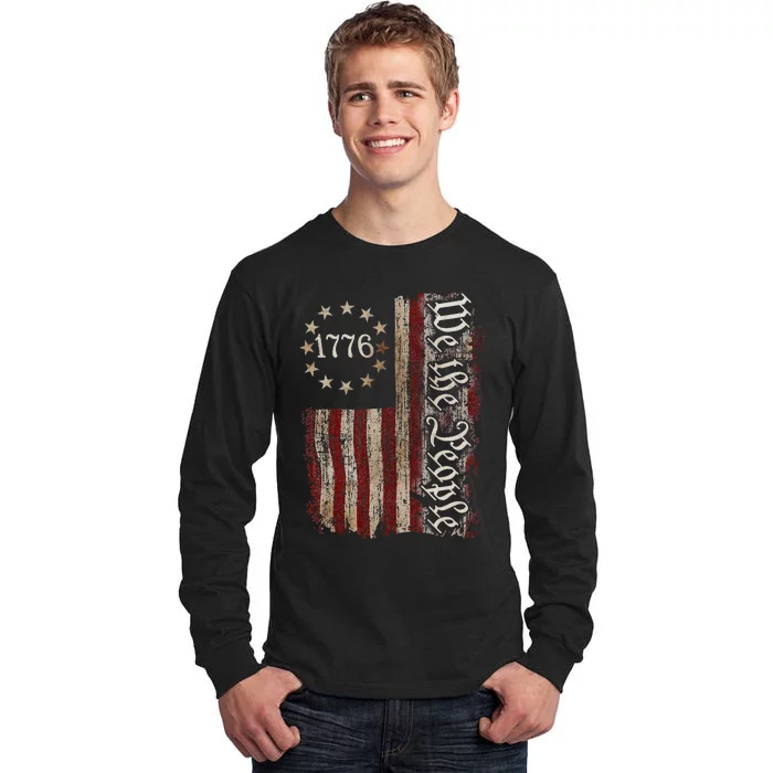 We The People American History 1776 Independence Day Vintage Tall Long Sleeve T-Shirt