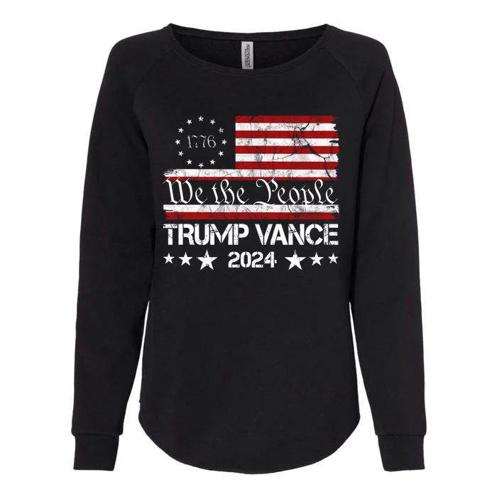 We The People Trump Vance 2024 Vintage Usa Election Womens California Wash Sweatshirt