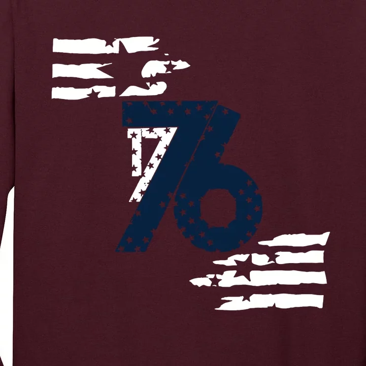 We The People 1776 American Flag Tall Long Sleeve T-Shirt