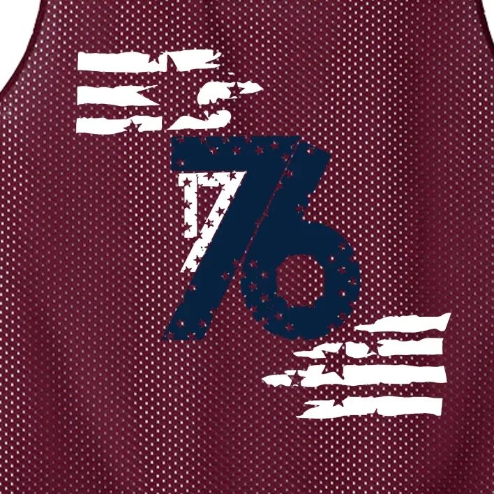 We The People 1776 American Flag Mesh Reversible Basketball Jersey Tank