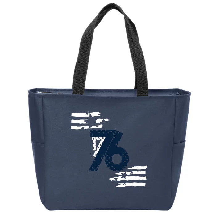 We The People 1776 American Flag Zip Tote Bag