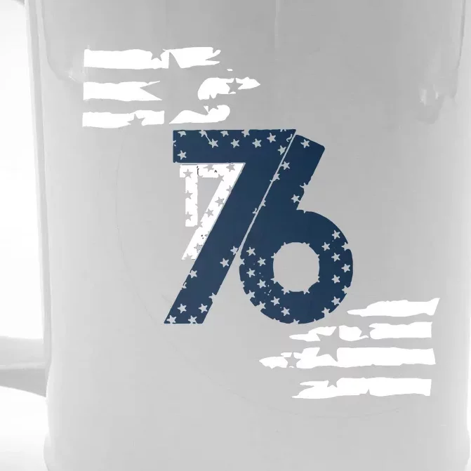 We The People 1776 American Flag Front & Back Beer Stein