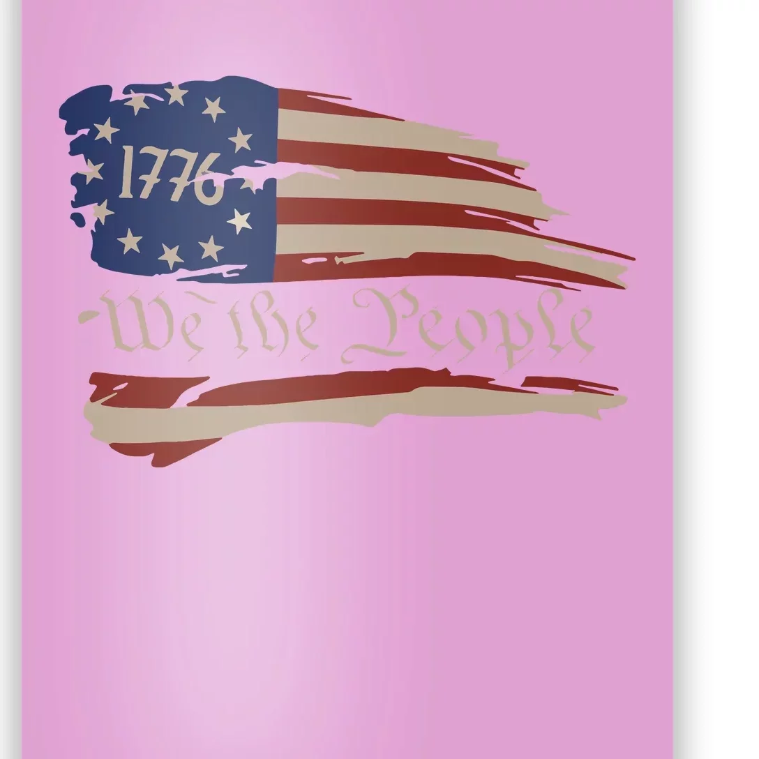 We The People 1776 Founding Fathers Constitution American Poster
