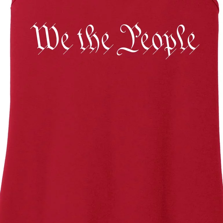 We The People USA Preamble Constitution America 1776 Ladies Essential Tank