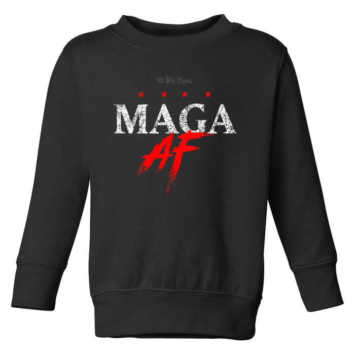 We The People Maga Af Toddler Sweatshirt