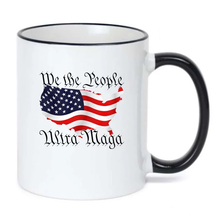 We The People Ultra Maga Pro Trump Conservative GOP US Flag Black Color Changing Mug