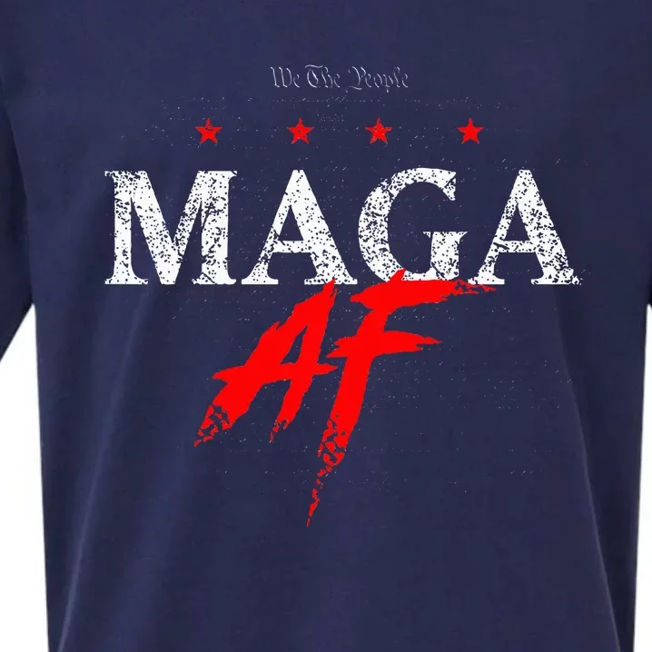 We The People Maga Af Sueded Cloud Jersey T-Shirt