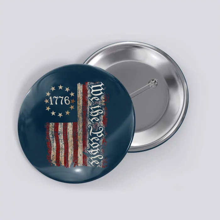 We The People American History 1776 Independence Day Vintage Button