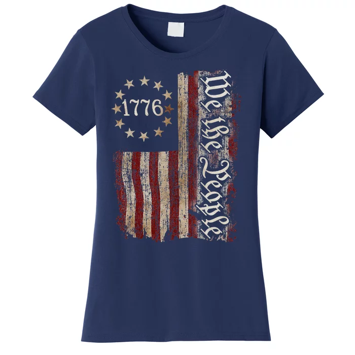 We The People American History 1776 Independence Day Vintage Women's T-Shirt