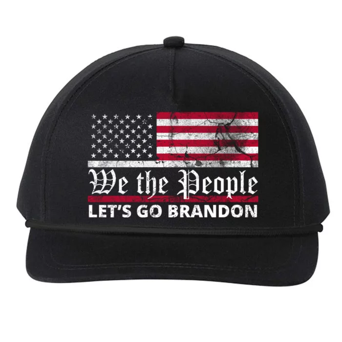 We The People Let's Go Brandon Patriotic Snapback Five-Panel Rope Hat