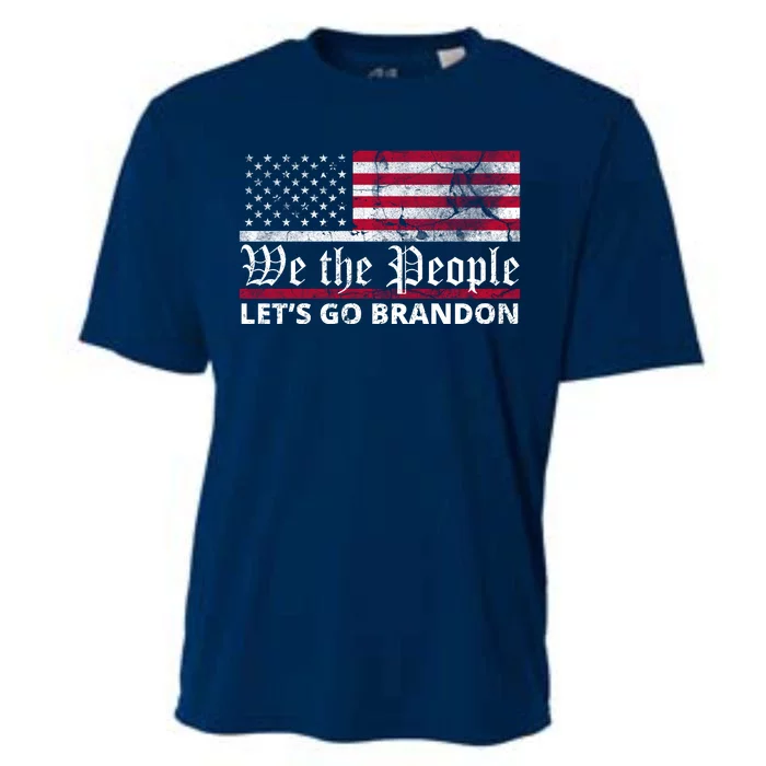 We The People Let's Go Brandon Patriotic Cooling Performance Crew T-Shirt