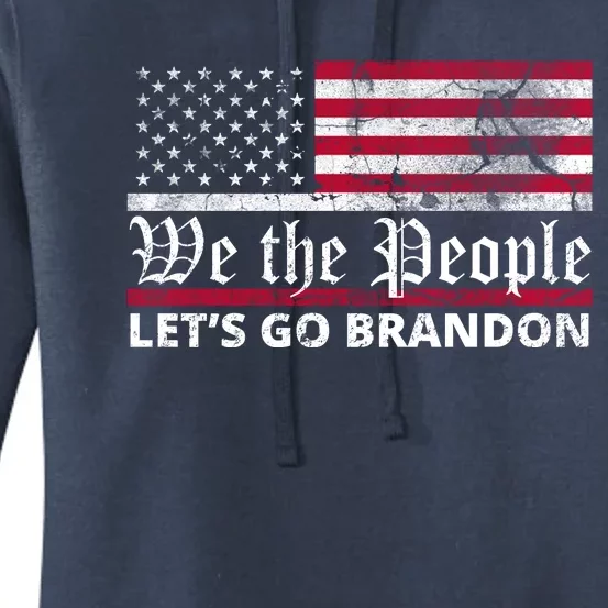 We The People Let's Go Brandon Patriotic Women's Pullover Hoodie