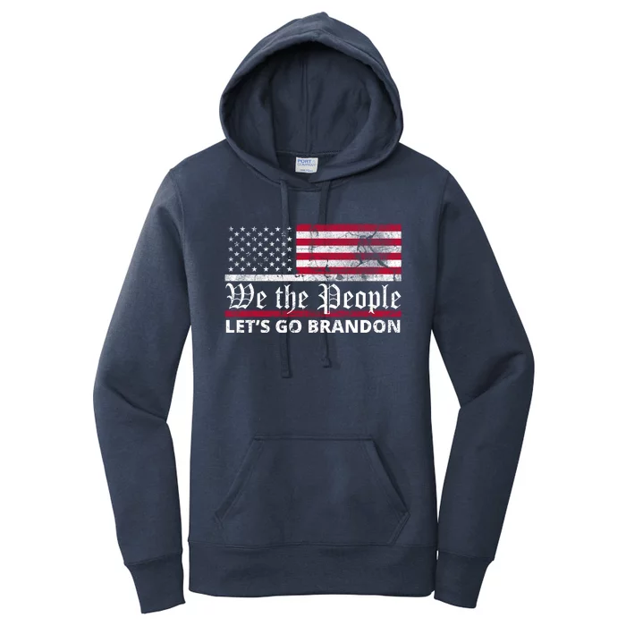 We The People Let's Go Brandon Patriotic Women's Pullover Hoodie