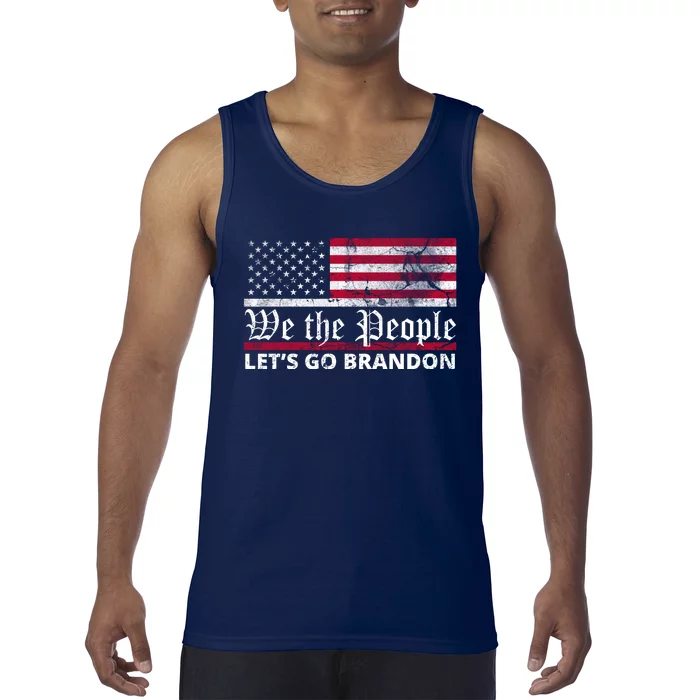 We The People Let's Go Brandon Patriotic Tank Top