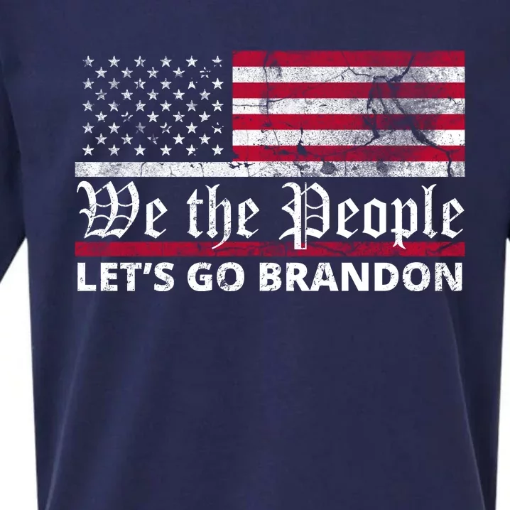 We The People Let's Go Brandon Patriotic Sueded Cloud Jersey T-Shirt