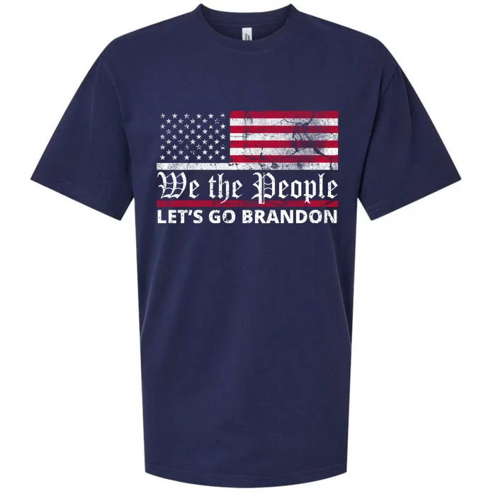 We The People Let's Go Brandon Patriotic Sueded Cloud Jersey T-Shirt