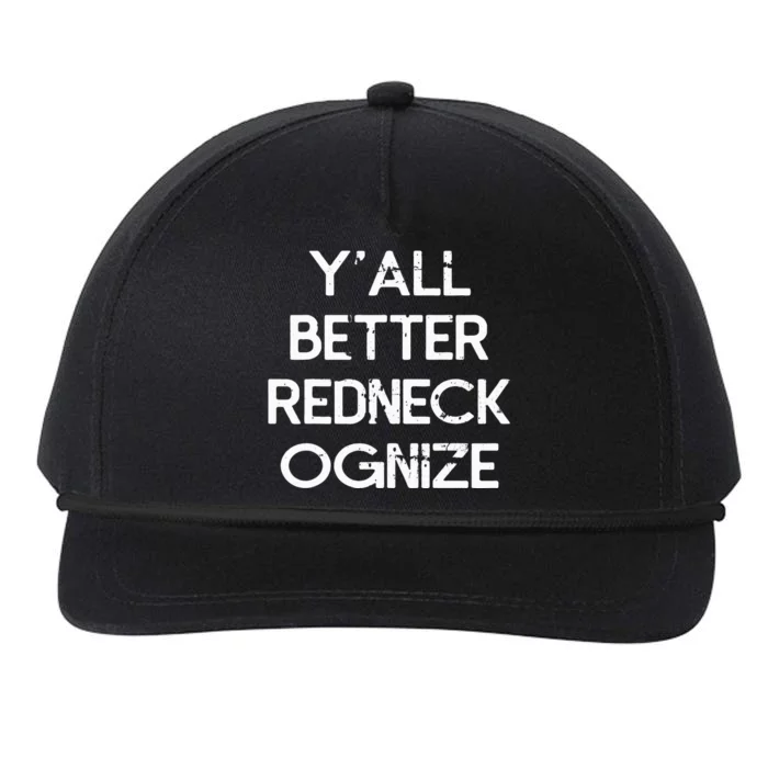 White Trash Party Attire Redneck Trailer Park Queen Snapback Five-Panel Rope Hat