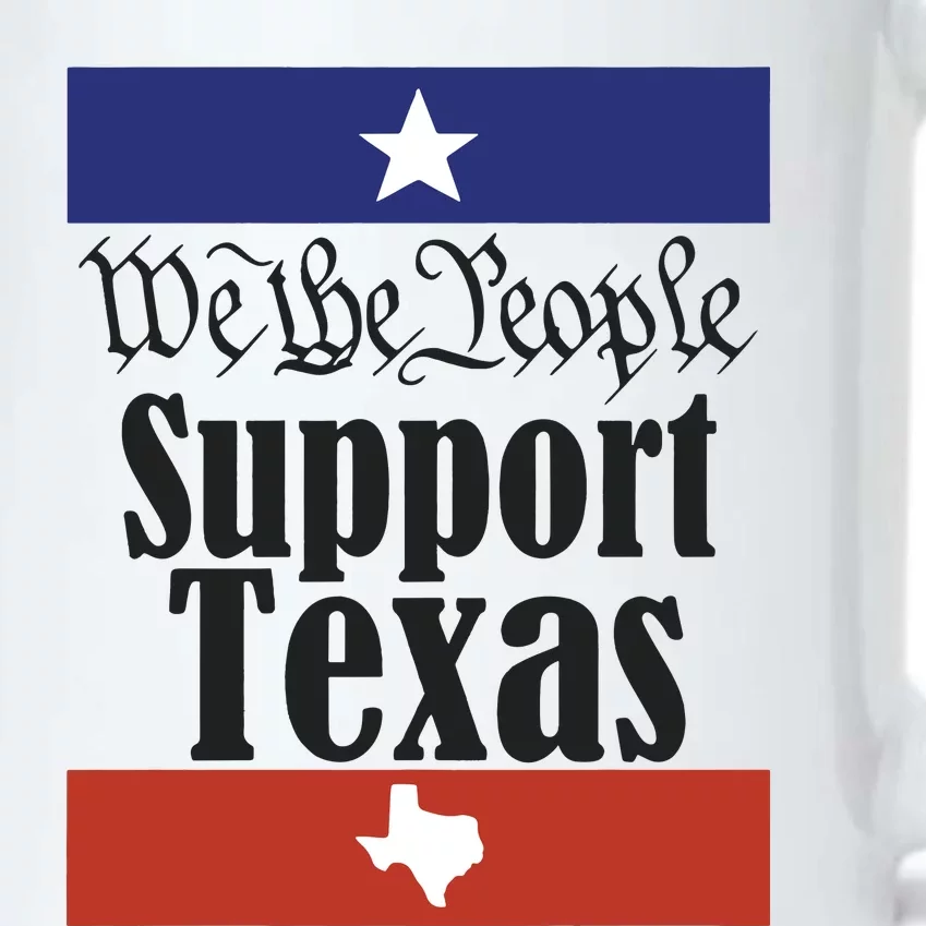 We The People Support Texas Black Color Changing Mug